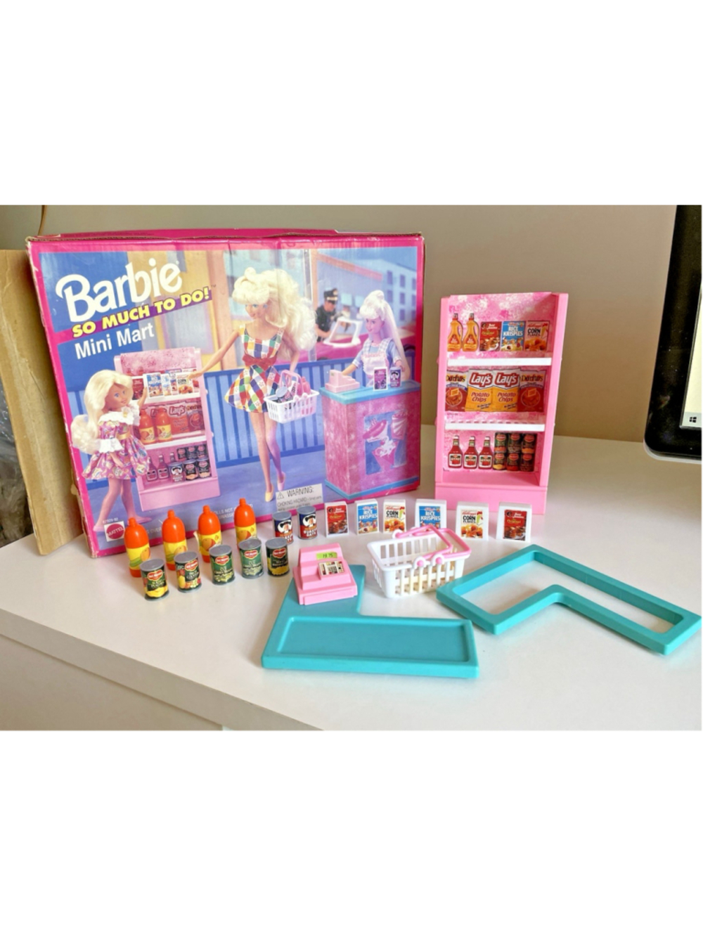 Vintage 1995 Mattel Barbie So Much To Do Mini Mart Grocery Store Playset